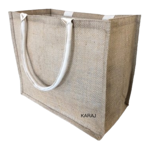 Sacs à provisions en Jute de haute qualité, Style personnalisé, motif de tissu, pièces de couleur, petite origine brute indienne - Product Image 3