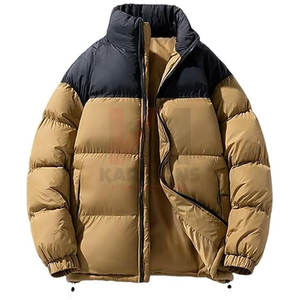 Veste matelassée chaude pour homme, col montant, manteau matelassé à fermeture éclair épaissie pour le travail en plein air, le camping, la randonnée, le ski, couleurs personnalisées - Product Image 3