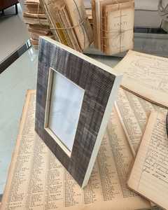 Sofisticado marco de fotos de cuerno natural hecho a mano con cuentas de latón de metal de primera calidad logotipo personalizado pulido a mano elegante incrustaciones de chipset - Product Image 5