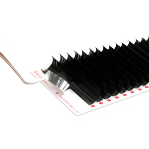 Eyelash Extension Glue Manufacture Custom Eyelashes Curl Wholesales Vietnam Premium Soft Black L M OEM ODM Private Label - Product Image 2