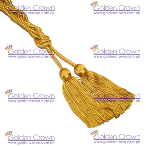 Cinta de Borla Dorada para Sacerdotes al por Mayor |   Alambre de Hilo Metálico Personalizable en Tamaño y Color para Uso en Prendas |   Corona Dorada GC-01803 - Product Image 4