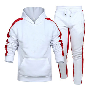 Chándales de entrenamiento con logotipo personalizado para hombre, conjunto de sudaderas y pantalones ajustados - Product Image 2