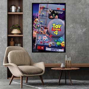 Póster de Diseño Moderno de Toy Story 4 de Disney, Material de Papel, Todo Detiene su Funcionamiento sin un Comando - Product Image 2