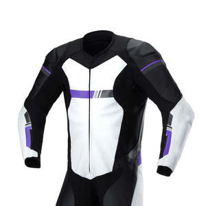 Traje de Motociclismo para Hombre, Personalizado al por Mayor, de Cuero Genuino, Manga Larga, 500g, Impermeable, de Secado Rápido y Transpirable, con Logotipo y Marca Personalizados - Product Image 4
