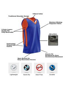 Ensemble d'uniformes de basket-ball maillot sans manches en maille respirante personnalisé pour hommes entraînement en équipe de jeunes - Product Image 5