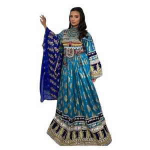 ชุดเดรสแบบชาวอัฟกานิสถานสำหรับผู้หญิงมุสลิมสไตล์ใหม่ชุดเดรสสตรีมุสลิมสไตล์ใหม่มีทุกขนาดและสีตามสั่งขายส่ง - Product Image 1