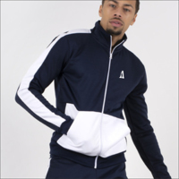 Ensemble jogging homme en coton, 5 pièces, couture de haute qualité, design personnalisé, imperméable et réfléchissant, veste et pantalon.