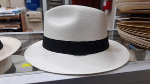 Sombrero de paja Toquilla de calidad de primera clase genuino tejido a mano para la máxima protección solar para fiestas pesca Casual - Product Image 2