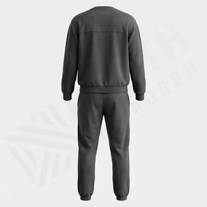 Conjunto Deportivo de 2 Piezas para Hombre, Hecho a Medida, de Alta Calidad, Sudadera de Manga Larga con Cuello Redondo de Felpa Francesa y Pantalones Deportivos - Product Image 2