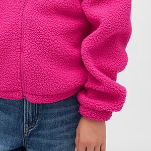 Sudadera con Capucha de Estilo Sencillo para Niñas, Sensación Suave para la Escuela, con Cierre de Cremallera para Compradores al por Mayor, Diseño de Mangas Completas/Logotipo Personalizable - Product Image 4