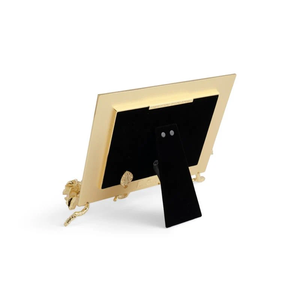 Photo <b>Frame</b> Rectangular Floral <b>Picture</b> <b>Frame</b> with <b>White</b> & Gold Gardenia Sculpted <b>Frame</b> - Product Image 4