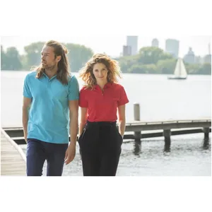 Chemises promotionnelles Polo Beryl pour hommes à manches courtes en tissu recyclé biologique - Product Image 6