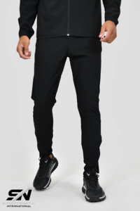 Conjunto Deportivo de Maternidad Otoñal Totalmente Negro, Muy Popular, Estilo Urbano, con Cordón Ajustable, Reflectante y Personalizable - Product Image 3