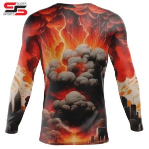 Diseño sublimado de protector de erupción de manga completa para MMA y BJJ con ajuste de compresión y protección UV estilo kimono de jiu jitsu - Product Image 2