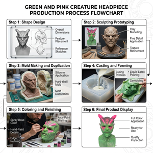 Großhandel Maßgefertigte Silikon-Vollgesichtsmaske Realistisches Alien-Kreaturen-Design Komfortables Weiches Material Wiederverwendbare Erwachsenen-Partymasken - Product Image 6