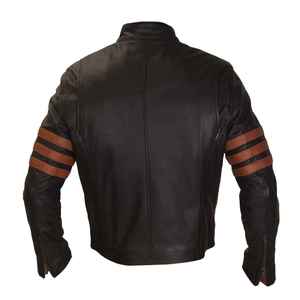 Nueva chaqueta de cuero personalizada para hombre, moda de alta calidad con cuello levantado, las mejores características de la marca - Product Image 3