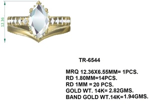 Bandas de eternidad completas de oro puro de alta gama de lujo 18K 22K con corte Marquesa brillante Cvd Hpht Lab diamantes anillos de promesa nupcial OEM - Product Image 3