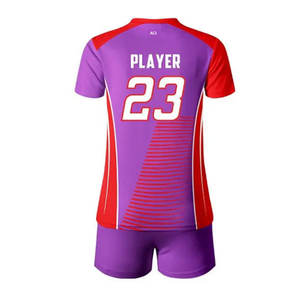 ชุดวอลเล่ย์บอลสำหรับผู้ชายและผู้หญิงชุดเล่นวอลเลย์บอลน้ำหนักเบาพิมพ์ลายพิมพ์ซับลิเมชันพร้อมโลโก้ - Product Image 3