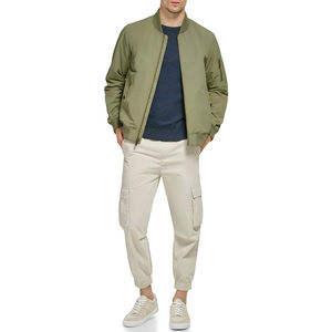 2024 vente en gros personnalisé hommes hiver chaud épaissir Bomber veste sur mesure 100% Polyester Street Wear Bomber vestes - Product Image 3
