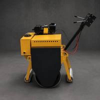 Compacteur vibrant portatif à tambour unique, autoporté et poussé à la main pour travaux de terrassement et d'asphalte