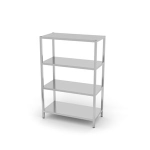 Étagère de rangement boulonnée HENDI Kitchen Line avec 4 étagères solides 1000x400x(H)1800mm - Product Image 1