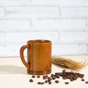 Tasse en bois rustique faite à la main avec texture naturelle pour les amateurs de café et de thé au prix de gros par CRAFT ZONE EXPORT - Product Image 6