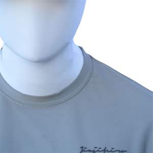 Camiseta de entrenamiento gris de gran tamaño Camiseta de gimnasio de rendimiento Boxy Fit, camiseta de entrenamiento y fitness duradera que absorbe el sudor y antimicrobiana - Product Image 4