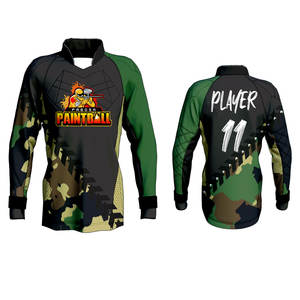 2025 alta calidad sublimado hombres Paintball Jersey cómodos paneles ventilados venta al por mayor Paintballs - Product Image 4