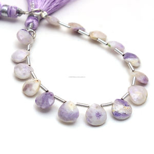 Venta al por mayor natural Bertrandita ópalo azul facetado en forma de corazón 6 pulgadas 8x8 MM cuentas de piedras preciosas hebras para uso en la fabricación de artículos de joyería - Product Image 2