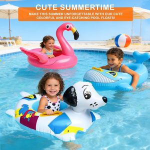 Bouée gonflable pour enfant de 3 à 7 ans, motif animal, avec siège de sécurité et poignée – Offre spéciale - Product Image 4