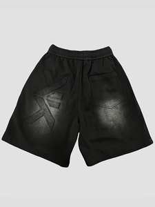 Wholesale Retro Style <b>Men's</b> <b>Shorts</b> 100% Cotton Fleece French Terry Breathable <b>Knee</b> <b>Length</b> With Drawstring Pockets - Product Image 3