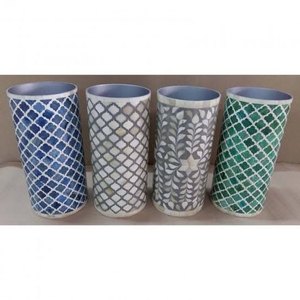 Maceta de Incrustaciones de Hueso Hecha a Mano al por Mayor para Flores Artificiales, Uso en Interiores/Exteriores, Decoración de Hogar y Jardín, Lujo - Product Image 2