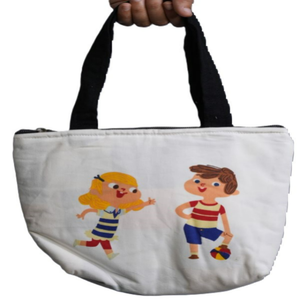 Bolso Tote de lona con logotipo personalizado, algodón orgánico, calicó, ecológico, reciclado, para compras, patrón liso - Product Image 3