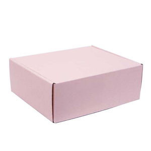 Boîte postale ondulée en papier kraft rose de haute qualité gaufrage personnalisé écologique pour la stratification brillante d'expédition cosmétique - Product Image 2
