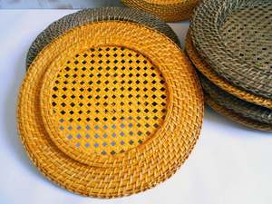 Decorative Rattan Placemat Charger Natural <b>Woven</b> <b>Coaster</b> Plate Liner Wholesaler Table Dinner Placemats Vietnamese Supplier - Product Image 4