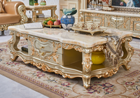 Canapé carré en cuir de luxe européen double face sculpté à la main avec rembourrage en éponge de haute qualité pour salon, hôtel, villa