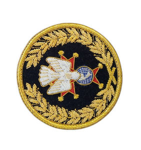 Badges brodés sur mesure de haute qualité, design exceptionnel, fil de bullion, broderie 3D, vente en gros, nouveaux badges de haute qualité - Product Image 4