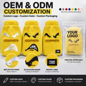 Passamontagna Integrale Divertente con Emoji Sorridente e Occhio Laterale, Scaldacollo Lavorato a Maglia, Logo Personalizzato, Ingrosso, Streetwear, Festa, Ciclismo - Product Image 2