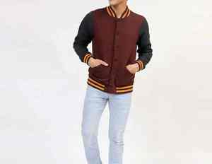 2025 nouveauté personnalisé laine broderie cuir manches veste universitaire pour hommes Vintage Letterman Style support OEM ODM - Product Image 1