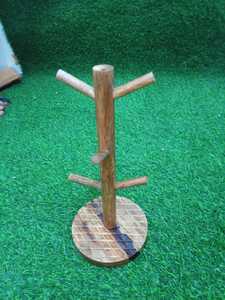 Soporte para Tazas de Café de Bambú de Lujo, Ecológico y Duradero, Organizador de Tazas en Forma de Árbol, Multifuncional para Mesa de Comedor - Product Image 3