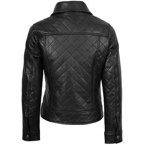 Chaqueta de Cuero Acolchada Informal para Mujer - Product Image 2