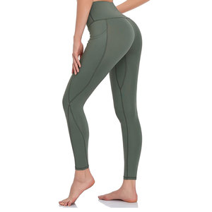 Logotipo personalizado Ropa deportiva Fitness Yoga Pantalones Entrenamiento Medias Gimnasio Push up Leggings sin costuras Cintura alta Yoga Leggings para mujeres - Product Image 2