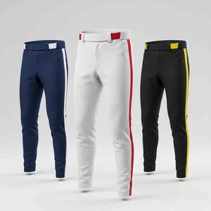 Pantalon de baseball pour adulte en gros, bas élastique, respirant, 100 % polyester, couleur personnalisée, motif 3D, pantalon d'entraînement sur mesure - Product Image 3