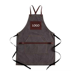 Delantales de Jardín Duraderos de Lona de Algodón para Hombre y Mujer con Logotipo OEM y Bolsillos para Herramientas - Product Image 1