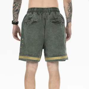 RAFEL MART Industries-Pantalones cortos para correr bordados para hombre, pantalones cortos de malla lavada sublimada, talla 6XL - Product Image 5