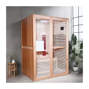 New Design Indoor Sauna 2 Person Infrared Sauna Room Red Light Therapy