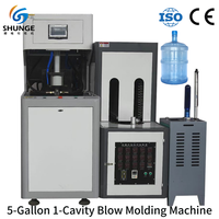 Machine de soufflage de bouteilles d'eau en PET semi-automatique de 5 gallons |   Équipement de soufflage de barils de 19 L, 380 V, SG-B20L