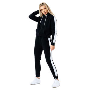 Ropa deportiva de invierno de alta calidad para mujer, chándal estampado de talla grande para correr, conjuntos de ropa deportiva de moda transpirable - Product Image 1