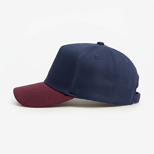 Casquette Snapback 5 Panneaux Unie Brodé Bleu Marine Rouge Unisexe Décontractée Baseball Réglable Vente en Gros Logo Personnalisé Haute Qualité OEM ODM - Product Image 2