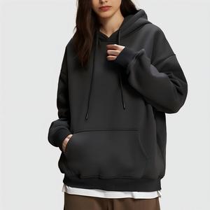 2025 hiver confortable Streetwear à capuche femmes surdimensionné polaire doublé pull avec cordon en peluche Sherpa sweat à capuche - Product Image 3